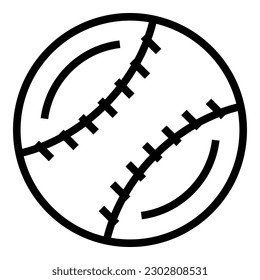 Baseball ball icon outline vector. Sport shop. Store fitness