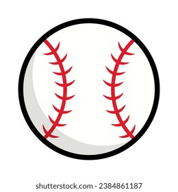 Baseball ball icon. Baseball symbol. Vector.