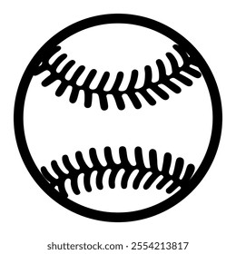 Baseball ball icon symbol. vector illustration