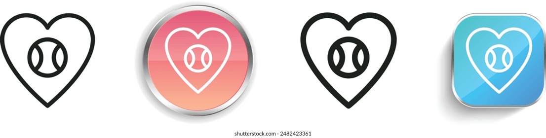 baseball ball icon. Thin Linear, Regular and Button Style Design Isolated On White Background