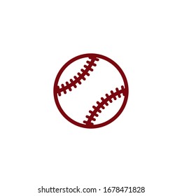 Baseball ball icon vector design template