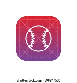 baseball ball icon. vector eps10 icon