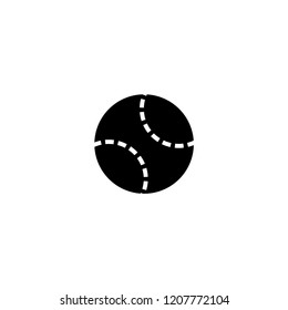 baseball ball icon. baseball ball vector illustration on white background for web and apps.