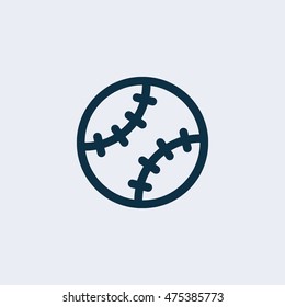 Baseball ball icon ,Vector Illustration