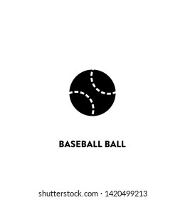baseball ball icon vector. baseball ball sign on white background.