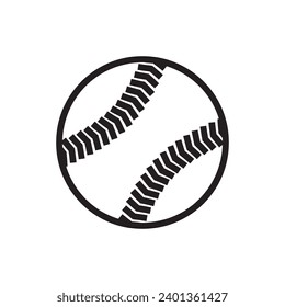 baseball ball icon vector template illustration logo design