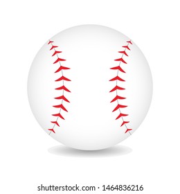 Baseball Ball Illustration Icon White Background Vector