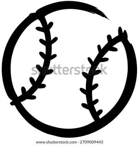 Baseball ball Illustration. Made in Affinity Designer.