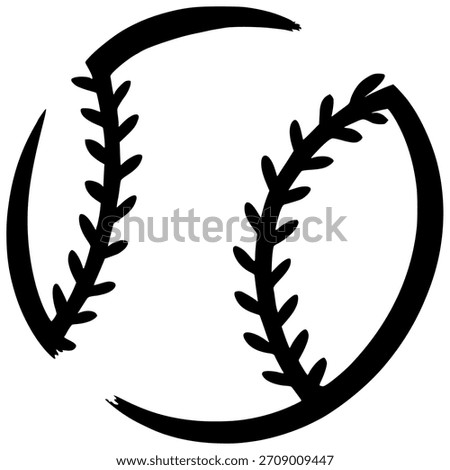 Baseball ball Illustration. Made in Affinity Designer.