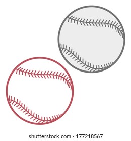 BASEBALL BALL illustration vector