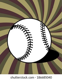 baseball ball illustration vector 