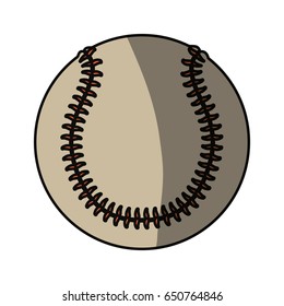 Baseball ball isolated