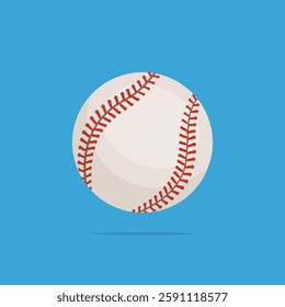 Baseball ball isolated. Flat Baseball ball logo illustration