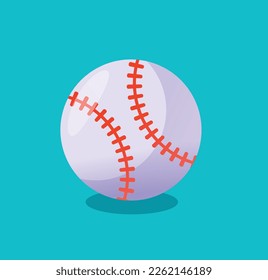 ilustración vectorial aislada de la pelota de béisbol