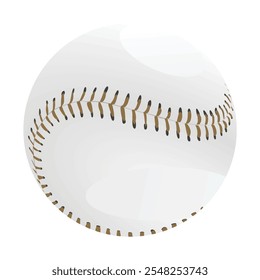 Baseball ball isolated. vector illustration