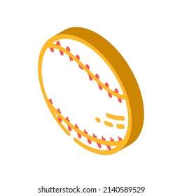 baseball ball isometric icon vector. baseball ball sign. isolated symbol illustration