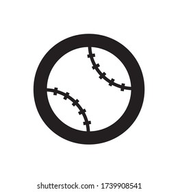 diseño del logotipo de la carta de béisbol O