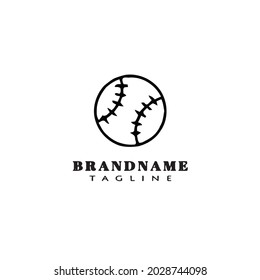 baseball ball logo design template icon modern vector illustration