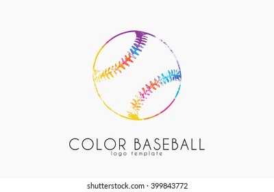 Baseball ball logo. Sport logo. Baseball creative logo