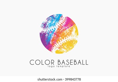 Baseball ball logo. Sport logo. Baseball creative logo