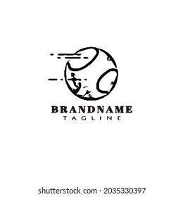 baseball ball logo template icon modern vector illustration