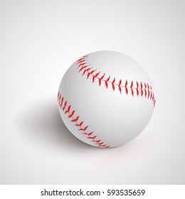 baseball ball on white