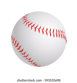baseball ball on white