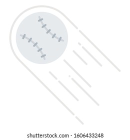 Baseball ball on white background. Vector illustration