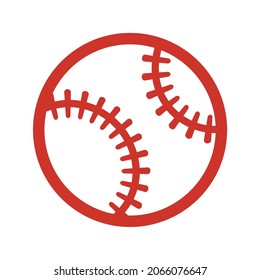 baseball ball on white background. Vector  image