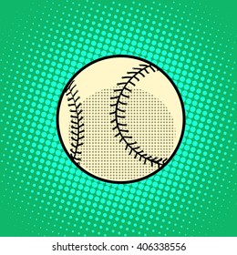 Baseball Ball pop art retro style