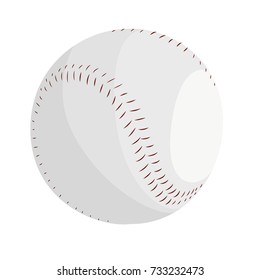 Baseball ball realistic vector illustration isolated