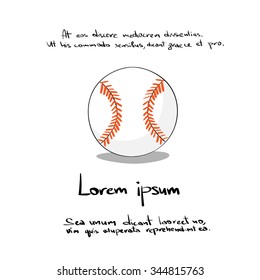 Baseball Ball Sketch Hands Draw Icon Line Logo Vector Illustration
