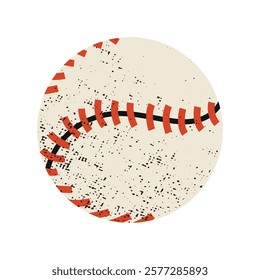 Baseball ball. Sport equipment. Vector illustration.