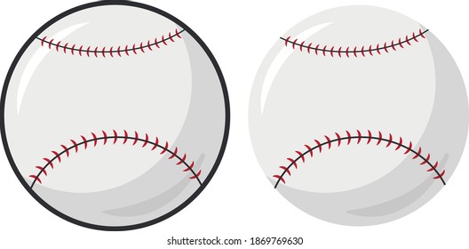 Baseball ball. Sport games. Vector image.