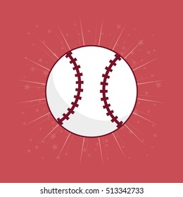 baseball ball sport icon vector illustration graphic design