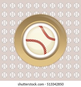 baseball ball sport icon vector illustration graphic design