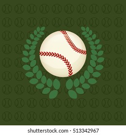 baseball ball sport icon vector illustration graphic design