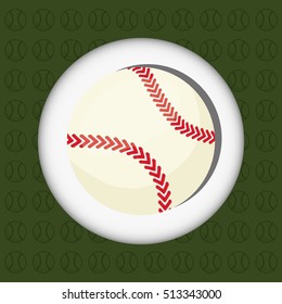baseball ball sport icon vector illustration graphic design