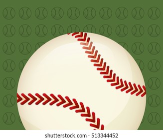 baseball ball sport icon vector illustration graphic design