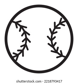  Baseball ball. Sport vector icon.