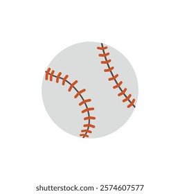 Baseball ball sports vector symbol icon illustration