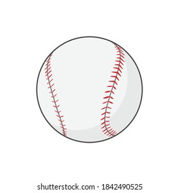 Baseball ball vector design. Baseball ball vector illustration.