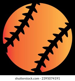 baseball ball vector file logo design