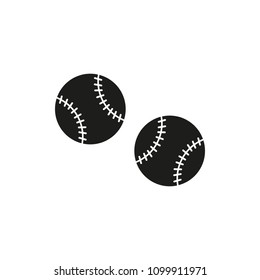baseball ball vector icon