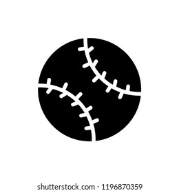 Baseball ball vector icon