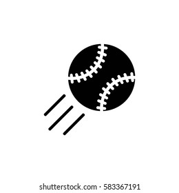 baseball ball vector icon