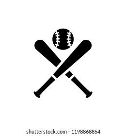 Baseball ball vector icon illustration.