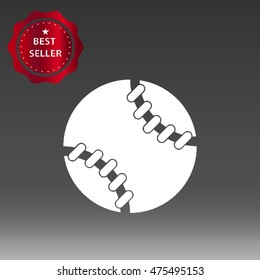 Baseball Ball Vector Icon Illustration