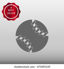 Baseball Ball Vector Icon Illustration