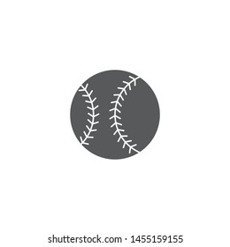 Baseball ball vector icon isolated on white background